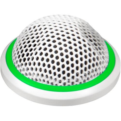 Shure MX395W/BI-LED-TA Microflex Low-Profile Figure-8 Boundary Microphone with Logic-Control LED for Installs (White) (TAA-Compliant)