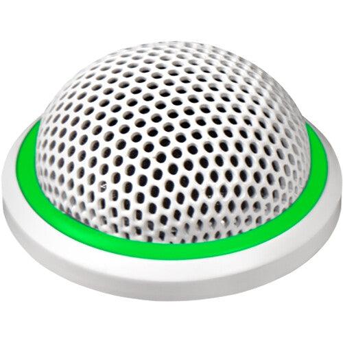 Shure MX395W/C-LED-TA Microflex Low-Profile Cardioid Boundary Microphone with Logic-Control LED for Installs (White) (TAA-Compliant)