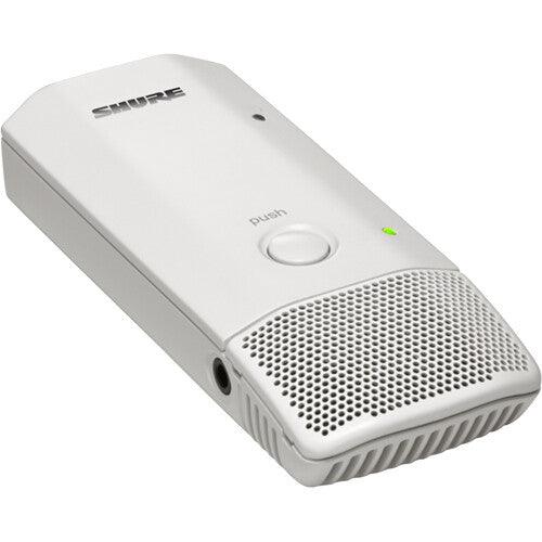 Shure MXW6WTA/C=-Z10 Cardioid Boundary Transmitter (White) (TAA-Compliant)