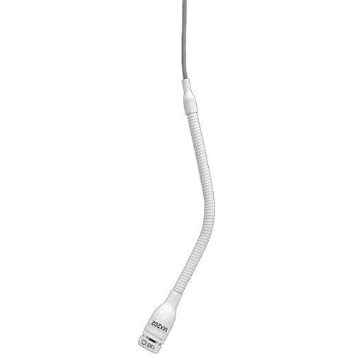 Shure MX202WP-A/C-TA Microflex Overhead Cardioid Microphone with Plate Mount and Screw Terminals Connector (White) (TAA-Compliant)