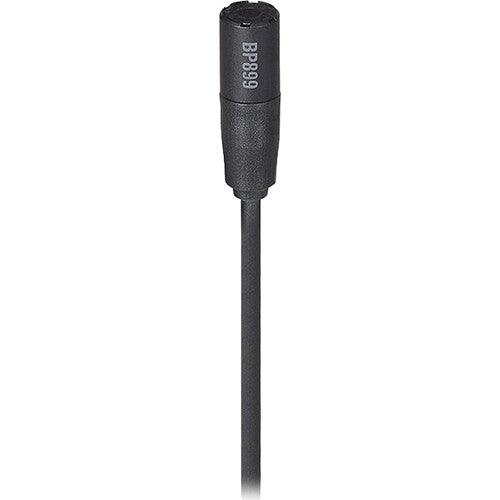 Audio-Technica BP899c Subminiature Omnidirectional Lavalier Microphone (Black, Unterminated)