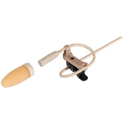 Audio-Technica BP899cT4-TH Subminiature Omnidirectional Lavalier Microphone (Theater-Beige, TA4F Connector)