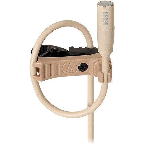 Audio-Technica BP899cT4-TH Subminiature Omnidirectional Lavalier Microphone (Theater-Beige, TA4F Connector)