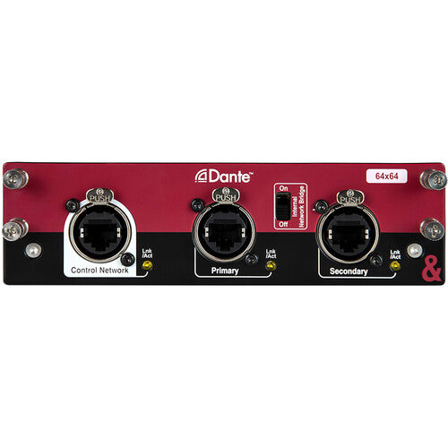 Allen & Heath AH-M-DL-DANTE64-A Dante 64x64 Audio Networking Card for dLive and Avantis Mixers