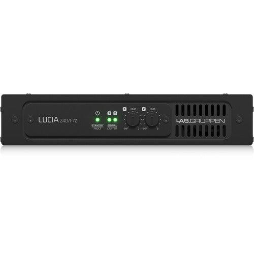 Lab Gruppen LUCIA 240/1-70 Compact Mono Amplifier for High-Impedance 70V Installations (1 x 240W) - LUCIA240/1-70