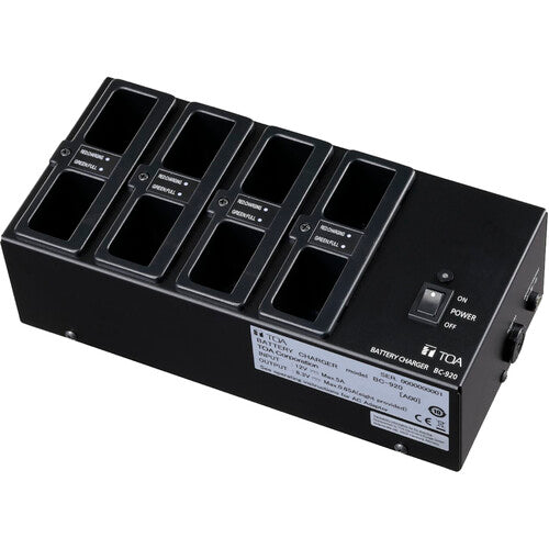 TOA Electronics Battery Charger for up to Eight BP-920 Batteries - BC-920 3CU