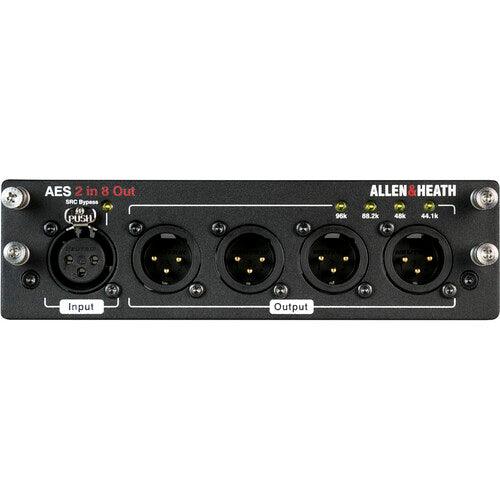 Allen & Heath AH-M-DL-AES2I8O-A AES3 Module with 2 inputs x 8 outputs w/ SRC 32kHz to 192kHz