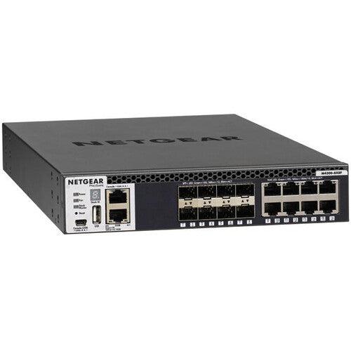 Netgear XSM4316S-100NES M4300-8X8F Stackable Managed Switch with 16x10G Including 8x10GBase-T and 8xSFP+ Layer 3