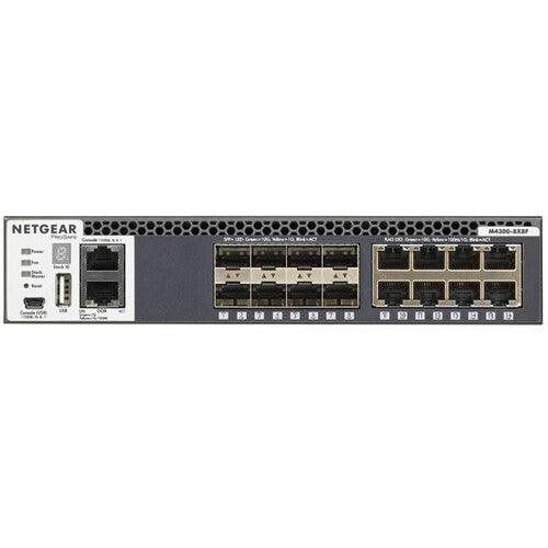 Netgear XSM4316S-100NES M4300-8X8F Stackable Managed Switch with 16x10G Including 8x10GBase-T and 8xSFP+ Layer 3