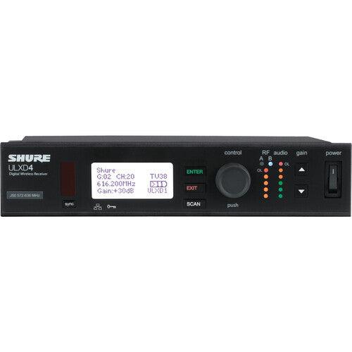 Shure ULXD4GVTA=-H50 Single-Channel Digital Wireless Receiver with Always-On Encryption (H50: 534 to 598 MHz) (TAA-Compliant)