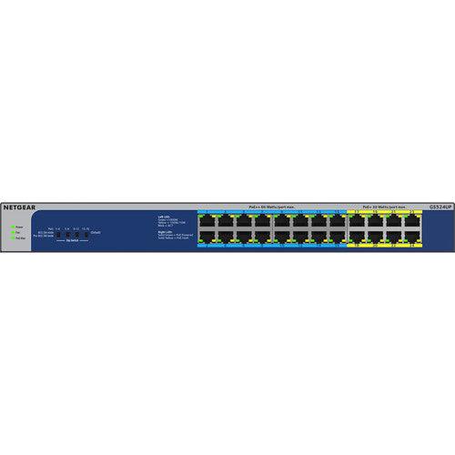 Netgear GS524UP-100NAS 24-Port PoE++ Compliant Gigabit Unmanaged Network Switch