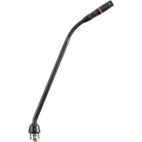 Shure MX410LP/S-TA 10" Gooseneck Mic with Supercardioid Capsule, No Preamp, and Red LED Ring on Top (Black) (TAA-Compliant)