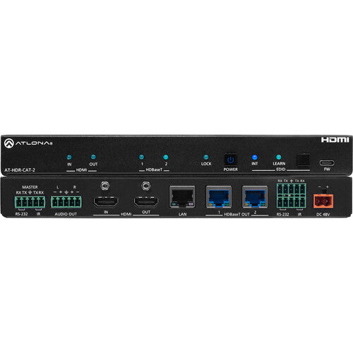 Atlona 2-Output 4K HDR HDMI to HDBaseT Distribution Amplifier - AT-HDR-CAT-2