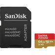 SanDisk Extreme UHS-I microSDXC 64GB with SD Adapter