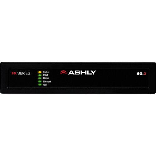 ASHLY FX60.2 1/2-Rack Compact 2-Chan Power Amp with DSP 2 x 60W at 4/8 Ohms