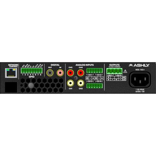 ASHLY FX60.2 1/2-Rack Compact 2-Chan Power Amp with DSP 2 x 60W at 4/8 Ohms