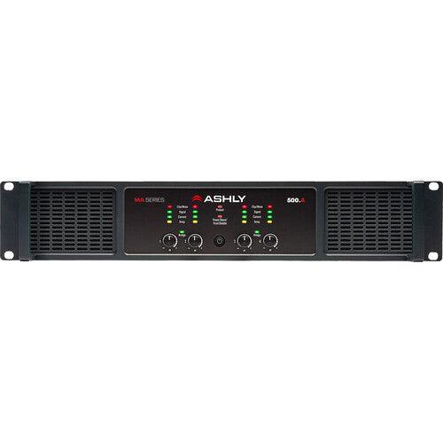 ASHLY MA500.4 4-Channel Multi-Mode Power Amplifier, 4x500W at 2/4/8 Ohms and 70V/25V