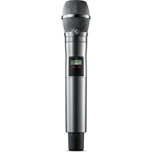 Shure ADX2/K11N Digital Handheld Wireless Microphone Transmitter with KSM11 Capsule (G57: 470 to 616 MHz, Nickel) - ADX2/K11N=-G57