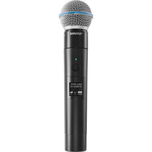 Shure MXW neXt 2 MXW2X/BETA58=-Z10 Wireless Handheld Microphone Transmitter with Beta 58A Capsule (1.9 GHz)