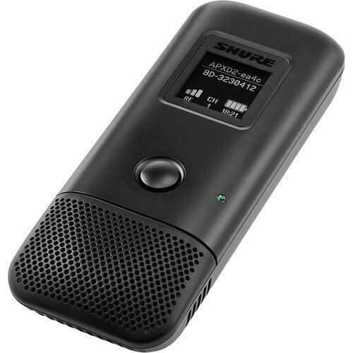 Shure MXW neXt 2 MXW6X/C=-Z10 Wireless Cardioid Boundary Microphone Transmitter (Black, 1.9 GHz)