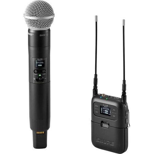 Shure SLXD25/SM58 Digital Camera-Mount Wireless Handheld Mic System with SM58 Capsule