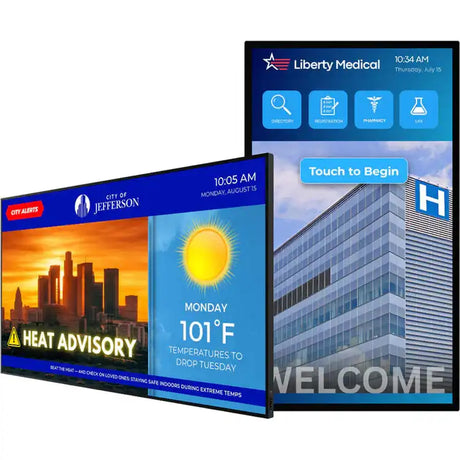 Planar URP652 UltraRes P Series 65" UHD 4K HDR Commercial Monitor - 998-4231-00 Displays Planar