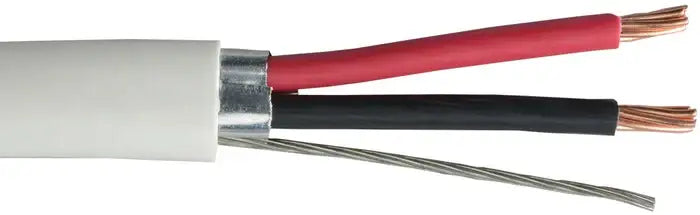Liberty AV 18-2C-PSH-WHT 1000 ft. of Commercial-Grade General Purpose 18 AWG 2-Conductor Plenum Shielded Cable in White