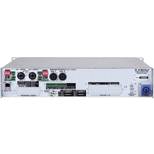 ASHLY NXE8002 Network Multi-Mode Power Amplifier 2x800 Watts at 2/4/8 Ohms or 25V/70V