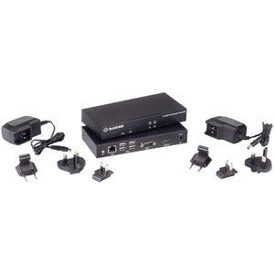 Black Box KVXLCH-100 KVM Extender CATx - 4K SH HDMI USB 2.0 Serial Audio Local Video