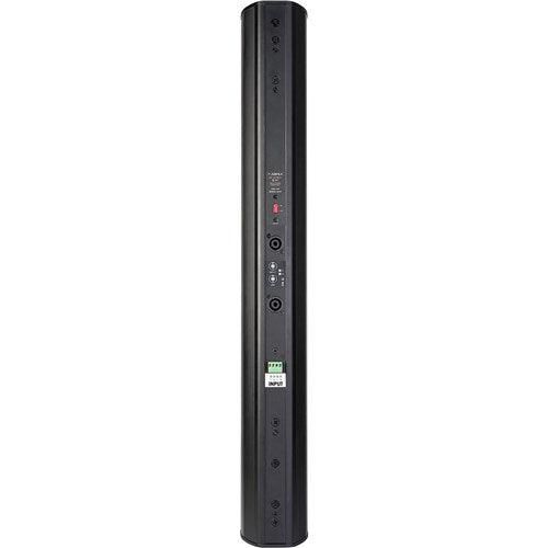 ASHLY IS3.8P 8 x 3" Passive Dual-Z Focused Directivity Column Speaker (Single, Black)