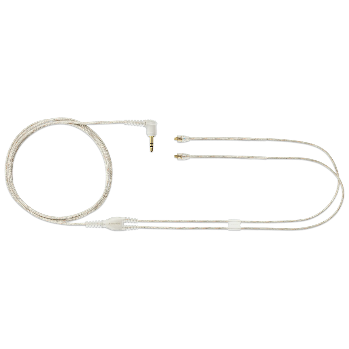 Shure EAC64CL Detachable Earphone Cable, 64" (Clear, sealable bag) Microphones Shure