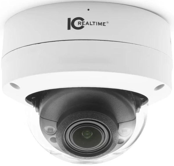 IC Realtime IPFX-D40V-IRW3 4MP Indoor/Outdoor Vandal Dome Camera, White