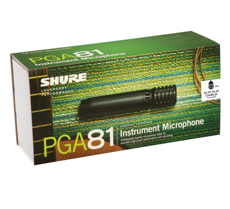 Shure PGA81-XLR Cardioid dynamic instrument microphone - XLR-XLR cable Microphnes Shure