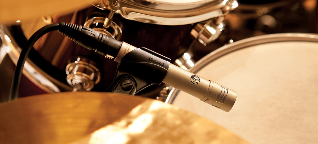 Shure KSM137/SL Cardioid Studio Condenser Microphone (Champagne), Foam Windscreen and Carrying Case Microphones Shure