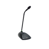 Shure MX410WRLPDF/N Microflex 10" Gooseneck Microphone Cardioid Low Profile White with Light Ring Dualflex Microphones Shure