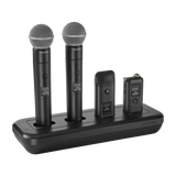Shure MXWNDX4 Networked 4-Bay Charging Station for MXW neXt Bodypack, Handheld & Boundary Wireless Microphone Transmitters