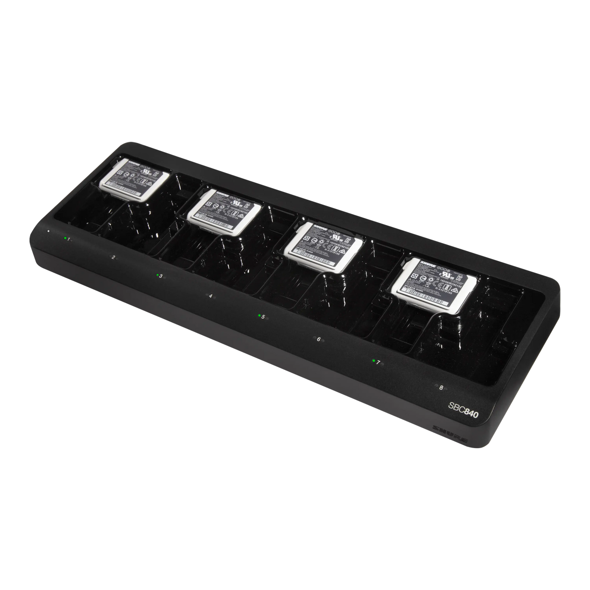 Shure SBC840-US Networked Eight-Bay Battery-Only Tray Charger Battery Shure