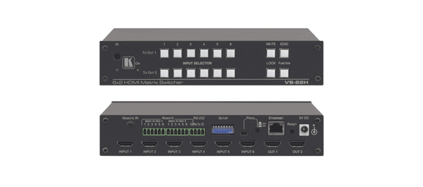 Kramer VS-62H 6x2 4K60 4:2:0 HDMI Automatic Matrix Switcher