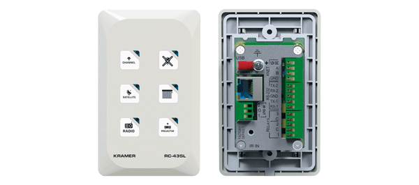 Kramer RC-43SL 6–button Touch–Sensitive Ethernet Control Keypad (US)