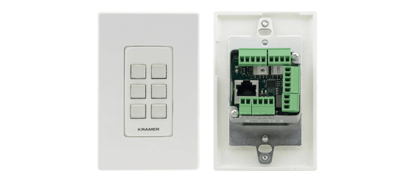 Kramer RC-306/US-D(W/B) 6-button PoE and I/O Control Keypad