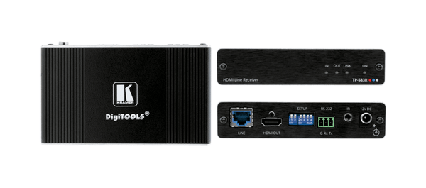 Kramer TP-583R 4K HDR HDMI Receiver with RS–232 & IR over Long–Reach HDBaseT