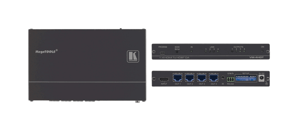 Kramer VM-4HDT 1:4 4K60 4:2:0 HDMI to Long–Reach HDBaseT Distribution Amplifier