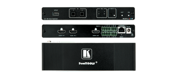 Kramer VS-211X 2x1 4K HDR HDMI Auto Switcher