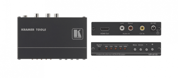 Kramer VP-410 Composite Video & Stereo Audio to HDMI Scaler
