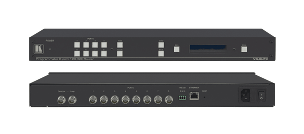 Kramer VS-8UFX 8–Port 12G SDI Matrix Switcher with Interchangeable Inputs & Outputs