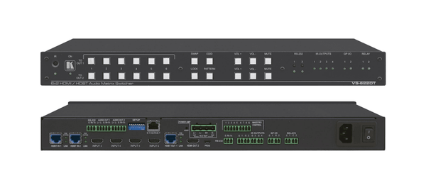 Kramer VS-622DT 6x2 UHD HDMI Matrix Switcher with HDMI and HDBT outputs