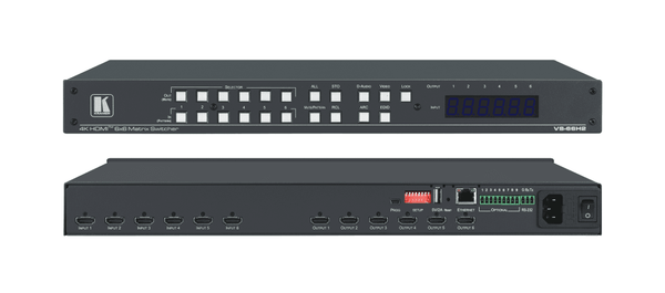 Kramer VS-66H2 6x6 4K HDMI2.0 Matrix Switcher