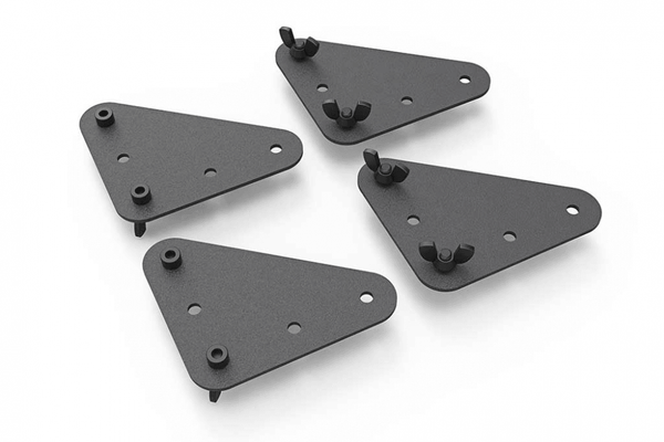 Heckler H497-BG VESA Adapter Kit for Heckler AV Cart & Heckler TV Stand (Black Grey)