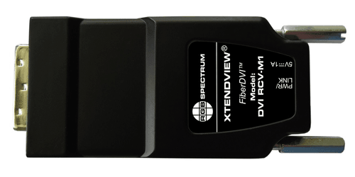 RGB Spectrum XV DVI RX XtendView FiberDVI Receiver HDCP Cable Extender - 1300'