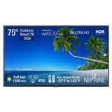 Peerless-AV ODTV7504 75-Inch Full Sun 1500-Nit 4K Outdoor Smart TV front view